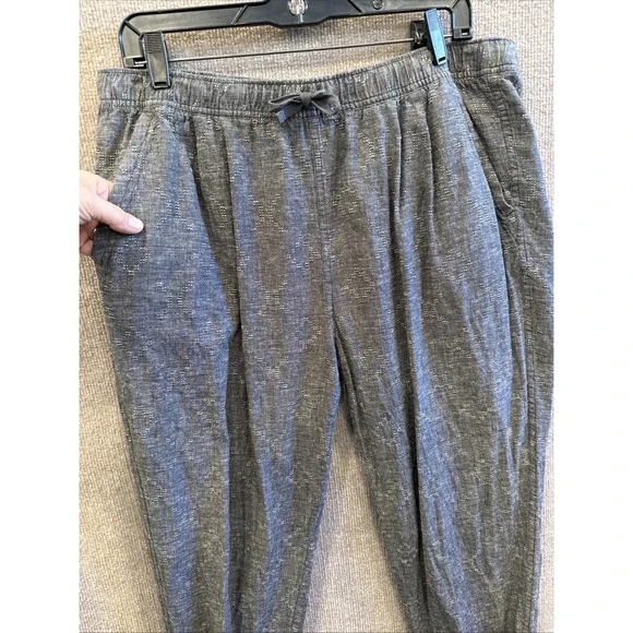 Patagonia Island Hemp Blend Jogger Pants Women Sz L Coastal Comfort Light Weight - Picture 3 of 14
